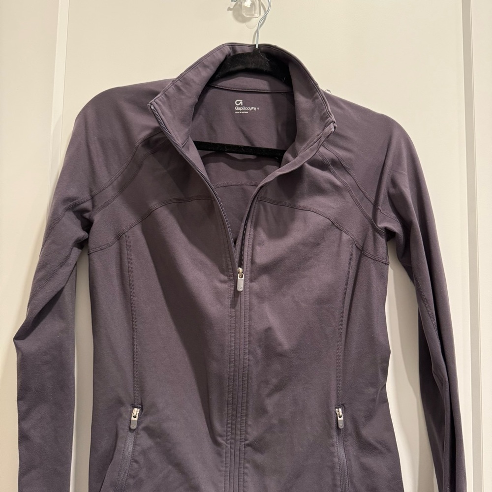 GapBody Vintage Gray Zip Up Athletic Jacket - Picture 7 of 10